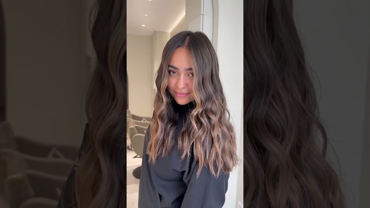 Balayage avec des nuances miel 🍯 #hairstyle #balayage #miel