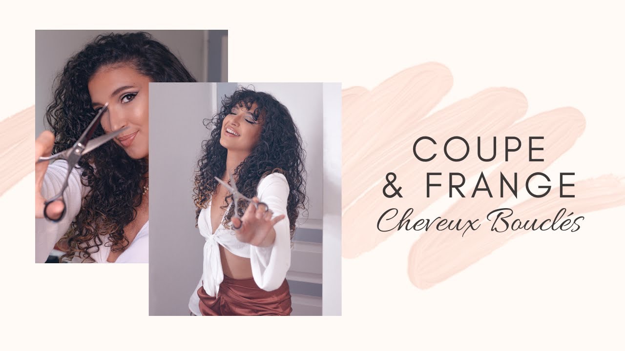 JE COUPE MES CHEVEUX BOUCLÉS MOI MÊME & FRANGE BOUCLÉE | DIY CURLY HAIRCUT & BANGS