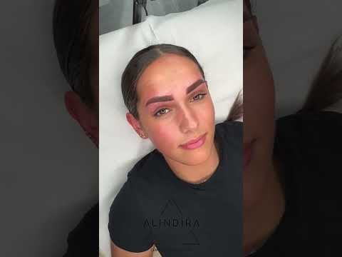 Sourcils microshading avant après / cicatrisé