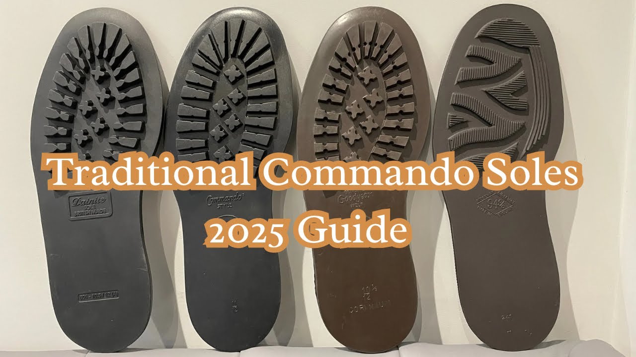Best Traditional Commando Soles for English Shoe & Boot Repairs | Itshide vs Corinium vs Dainite 