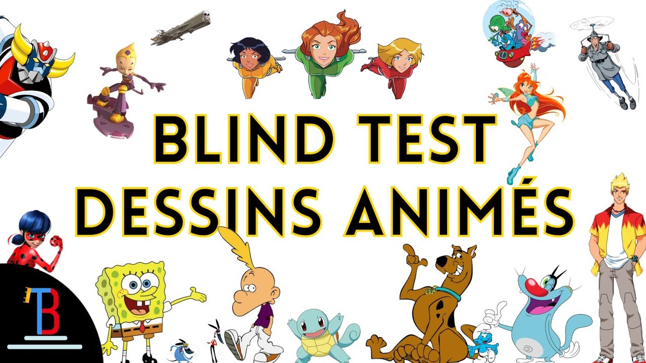 BLIND TEST DESSINS ANIMÉS DE 170 EXTRAITS (TOUTES GÉNÉRATIONS)