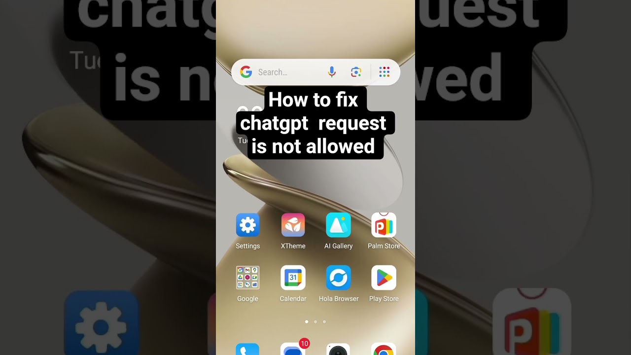 Guys subscribe please 🙏.How to fix it chatgpt request is not allowed
