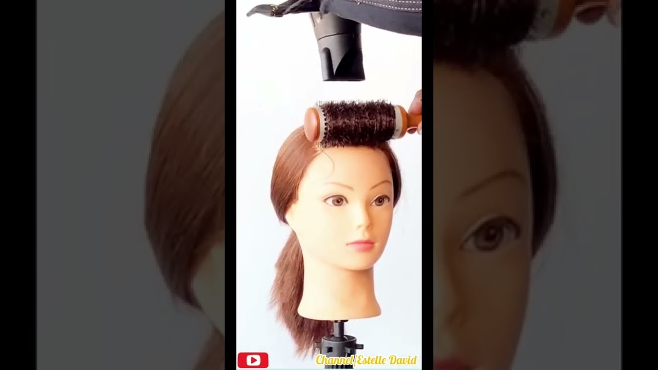 Coiffer une frange rideau /blowout✨style layers bangs / Estilo Flequillo #hairstyle