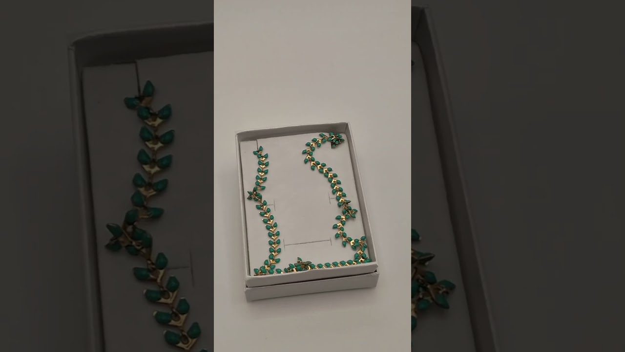 Collier Fin Pierres Naturelles Amazonite • Acier Inoxydable Doré • Minimaliste Chic