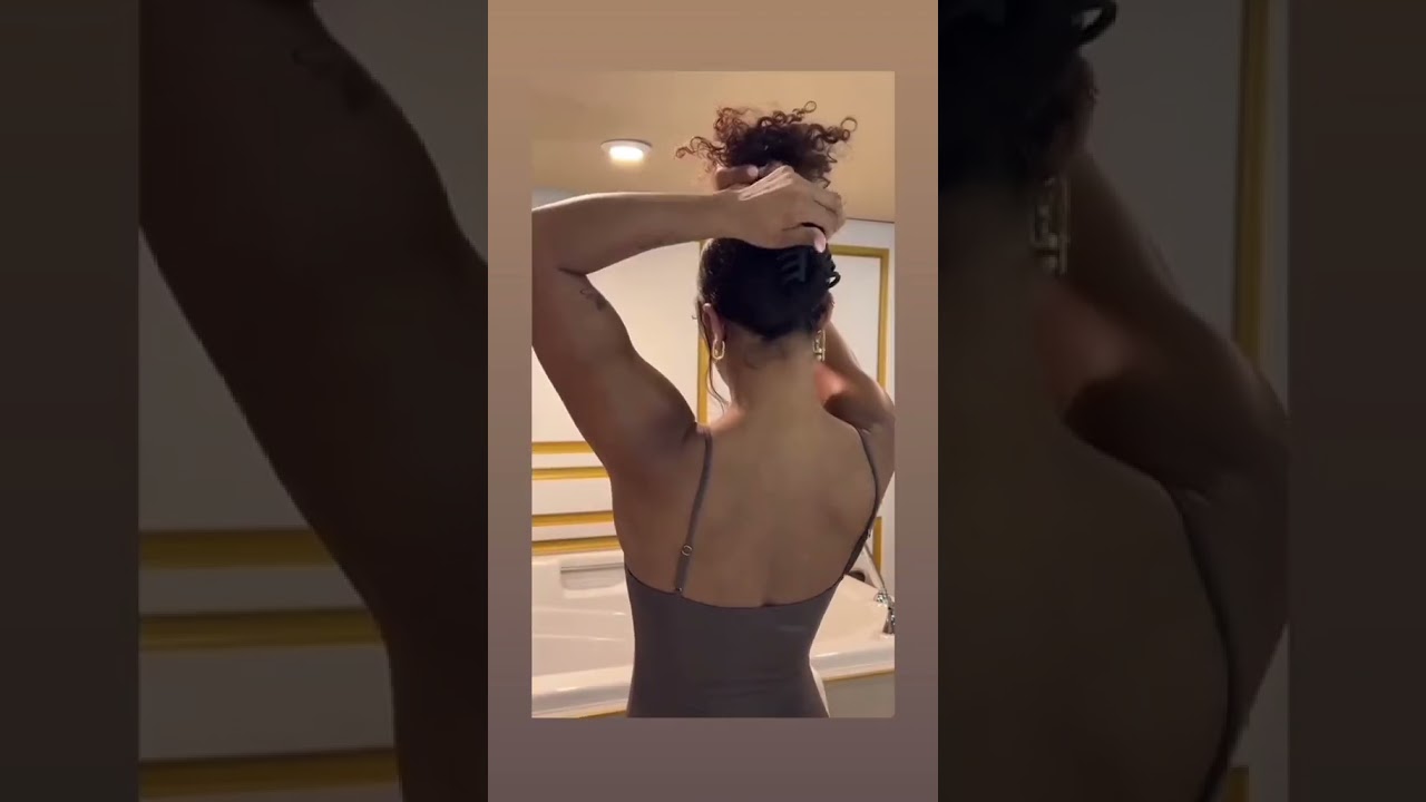 Tuto Coiffure Pour Cheveux Bouclés ❤️❤️❤️ #pourtoi #viral #trending