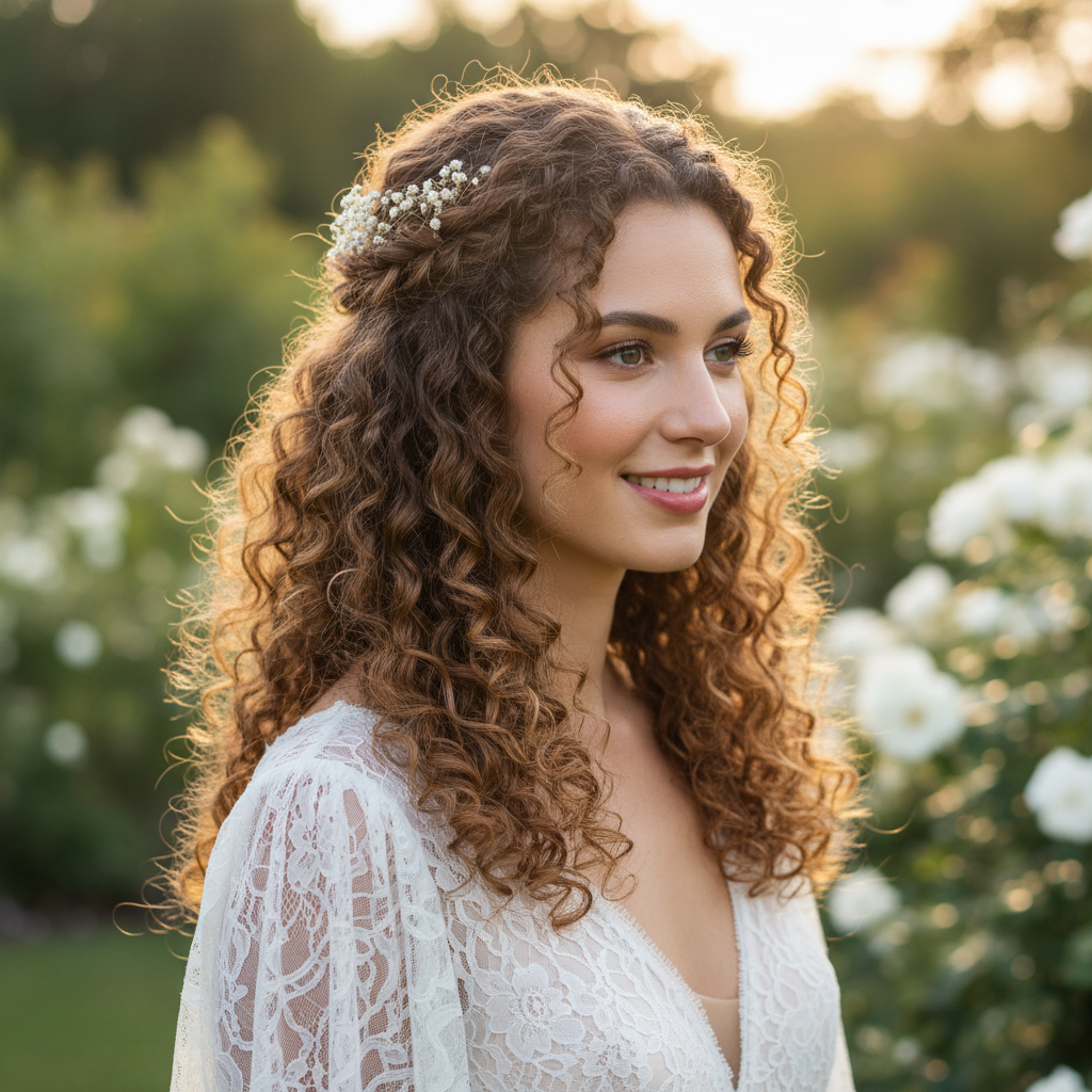 découvrez 10 idées de coiffures mariage pour cheveux bouclés, faciles à réaliser et parfaites pour être sublime en 2025. inspirez-vous pour un look élégant et naturel le jour j.