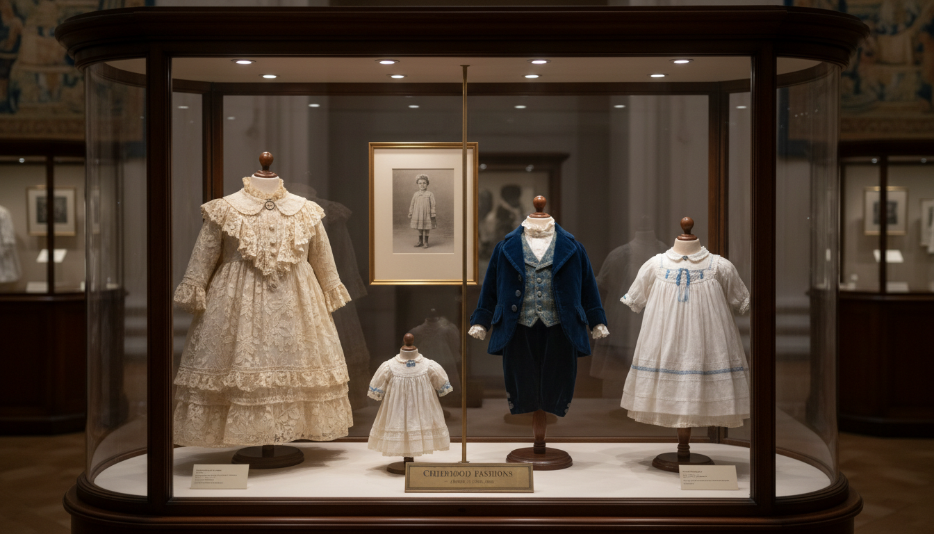 découvrez « la vitrine des parents » au musée d’art et d’histoire de cholet, une exposition unique qui dévoile les trésors cachés de la mode enfantine à travers les âges.