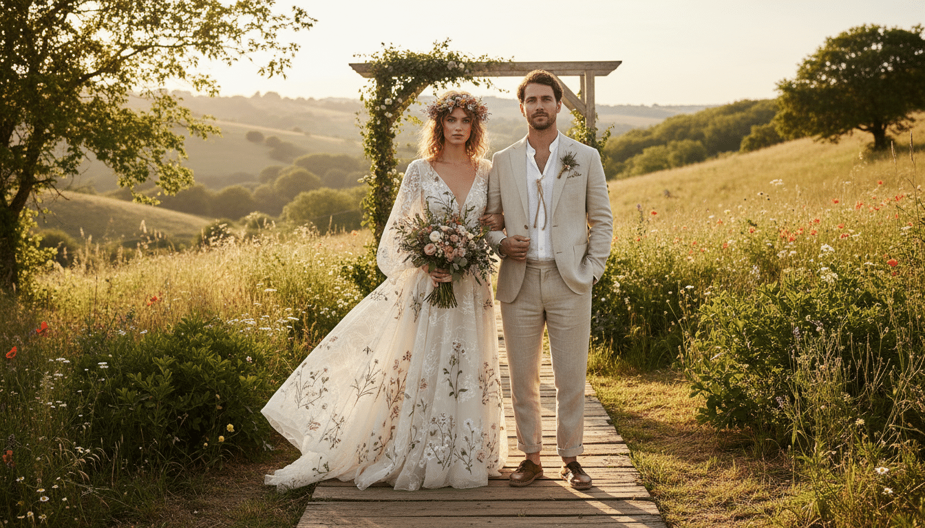 découvrez nos conseils et inspirations pour une tenue de mariage champêtre élégante et tendance en 2025. trouvez le look parfait pour célébrer ce jour unique avec style et naturel.