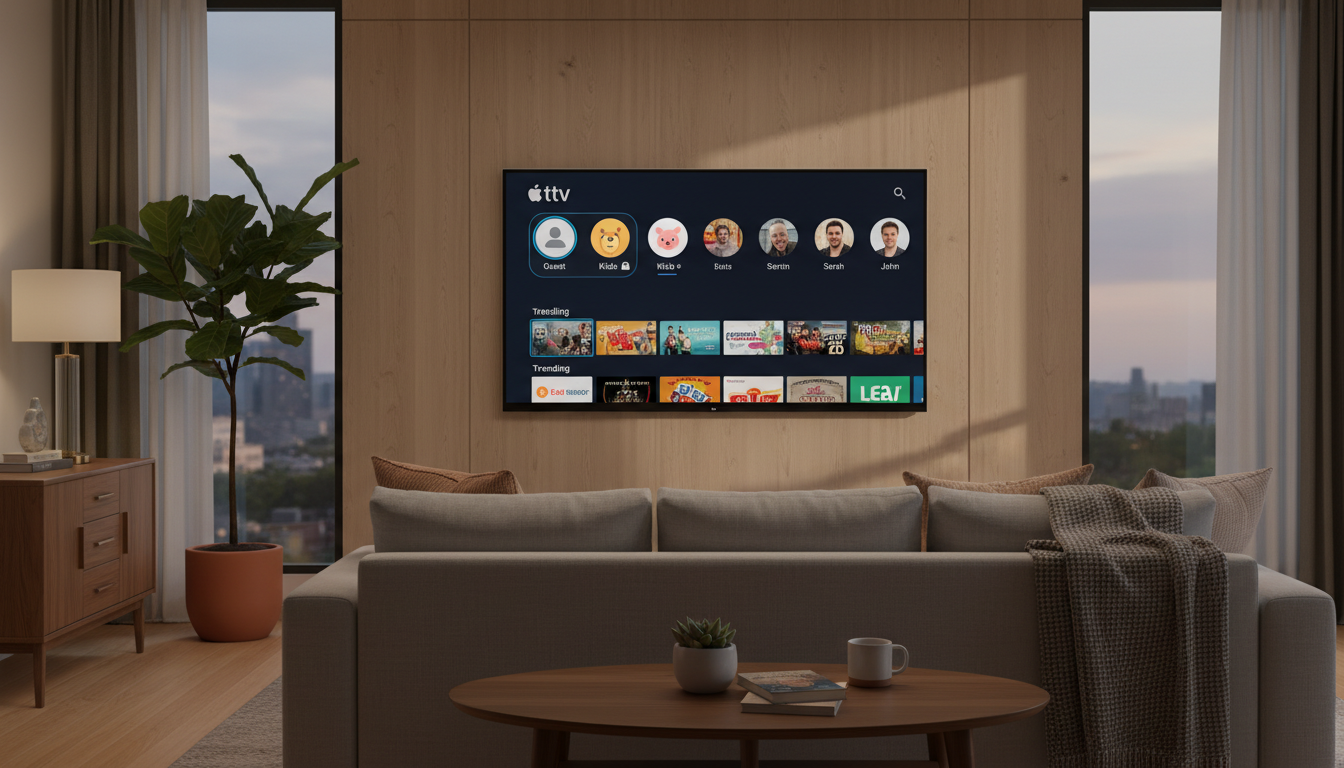 découvrez tvos 26.2 sur apple tv avec les profils sans compte apple et le nouveau mode enfant pour une expérience personnalisée et sécurisée.