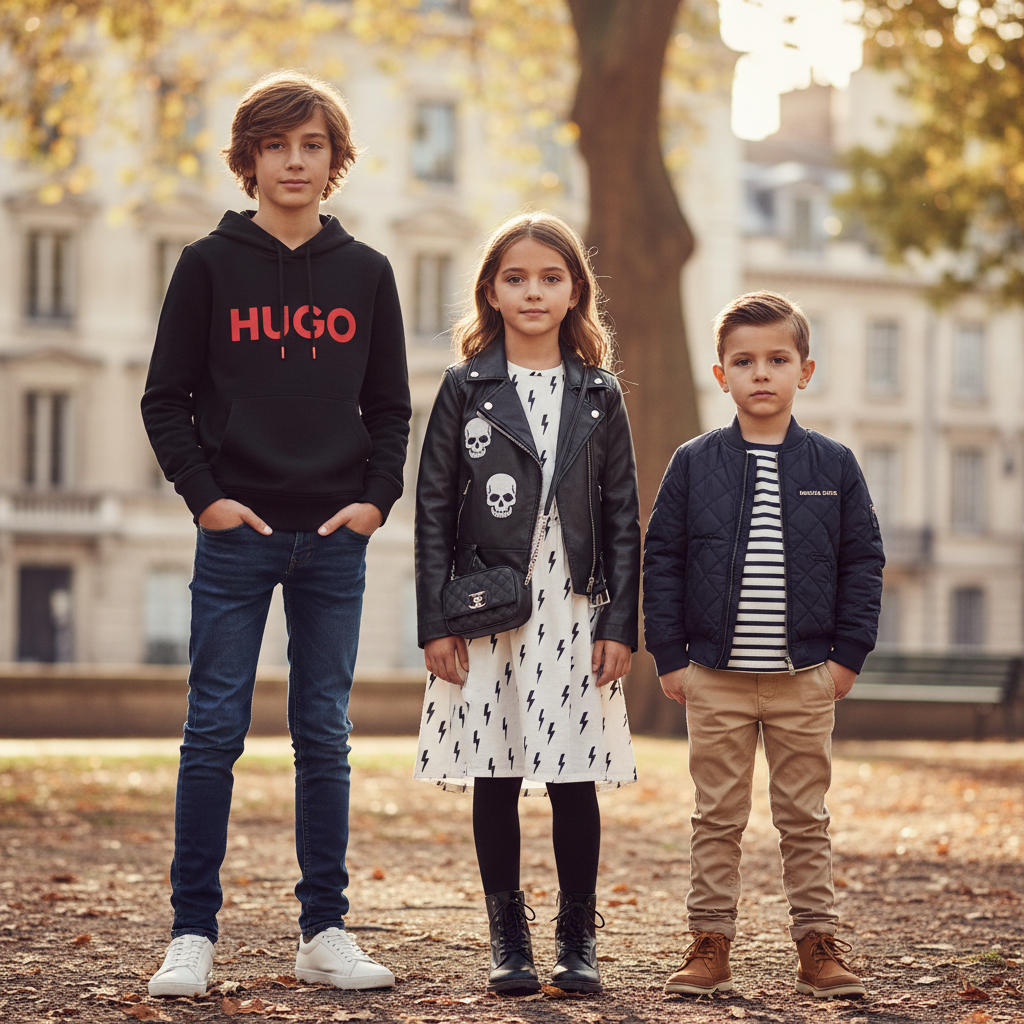 découvrez les meilleures offres mode enfantine chez kids around outlet avec des marques prestigieuses comme zadig & voltaire, michael kors et hugo. habillez vos enfants avec style à prix réduits !