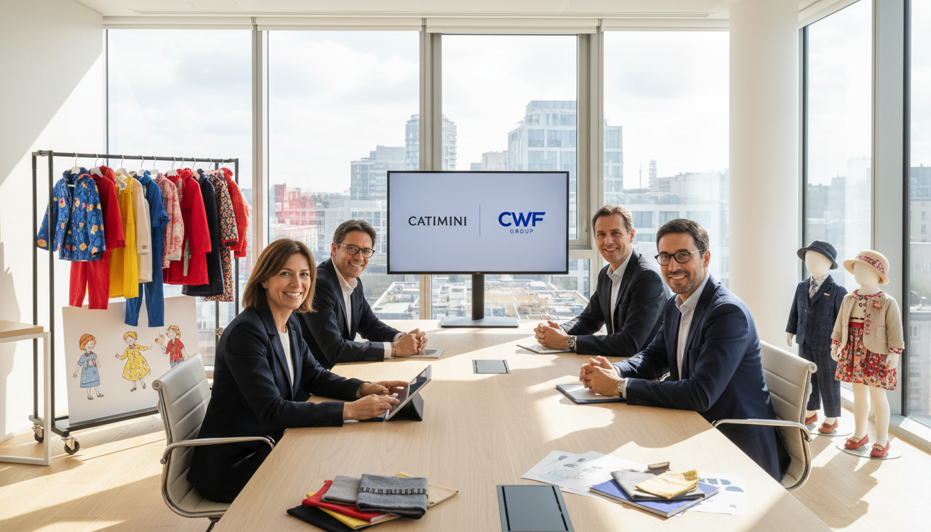 le groupe cwf étend son expertise en s'implantant dans la mode enfantine grâce à l'acquisition de la marque emblématique catimini, un acteur reconnu pour son style unique et coloré.