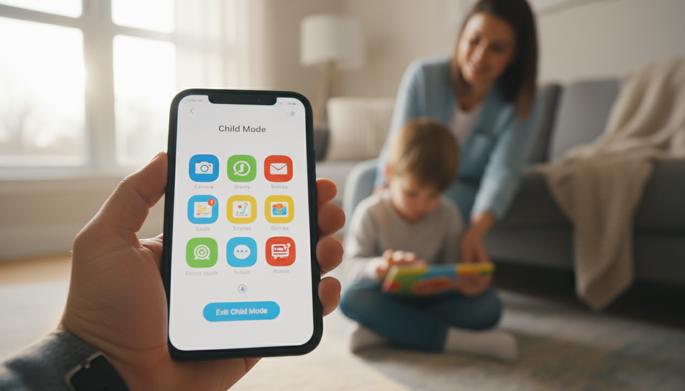 découvrez la nouvelle fonctionnalité « mode enfant » sur téléphone, conçue pour protéger la sécurité en ligne des enfants et offrir un environnement numérique sécurisé et adapté.