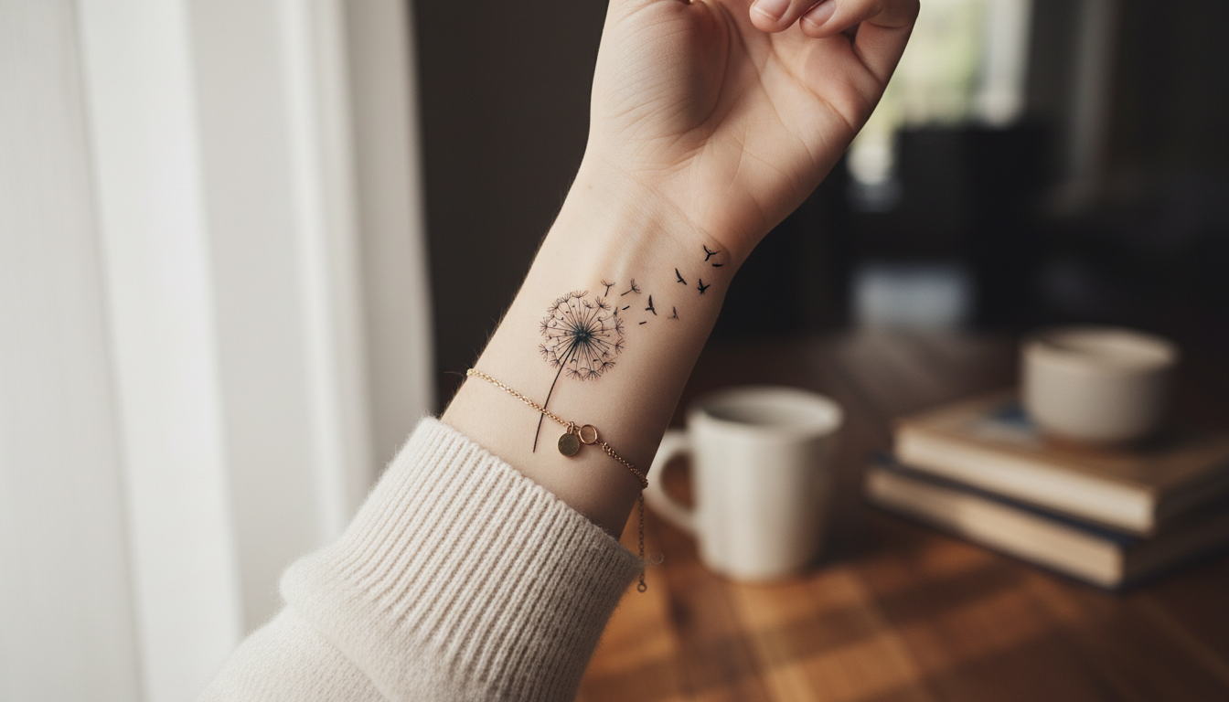 découvrez la signification du tatouage pissenlit, un symbole puissant de liberté et d’espoir, parfait pour célébrer un nouveau départ dans votre vie.