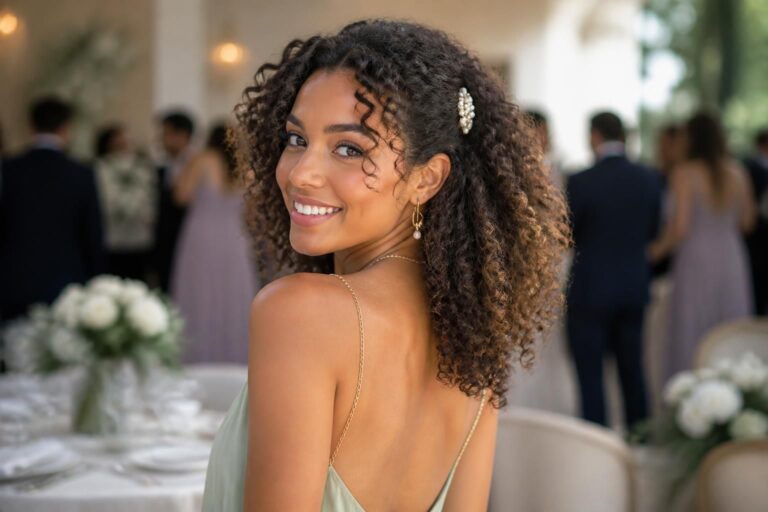 découvrez des idées de coiffures mariage pour invitées avec des boucles élégantes et faciles à réaliser, afin de sublimer votre look pour cette occasion spéciale.