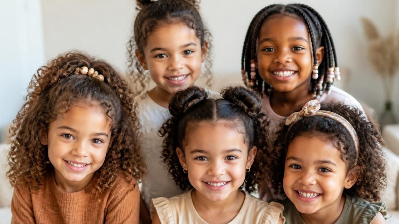 découvrez des idées rapides et stylées de coiffures pour petites filles aux boucles naturelles, parfaites pour sublimer leurs cheveux en toute simplicité.