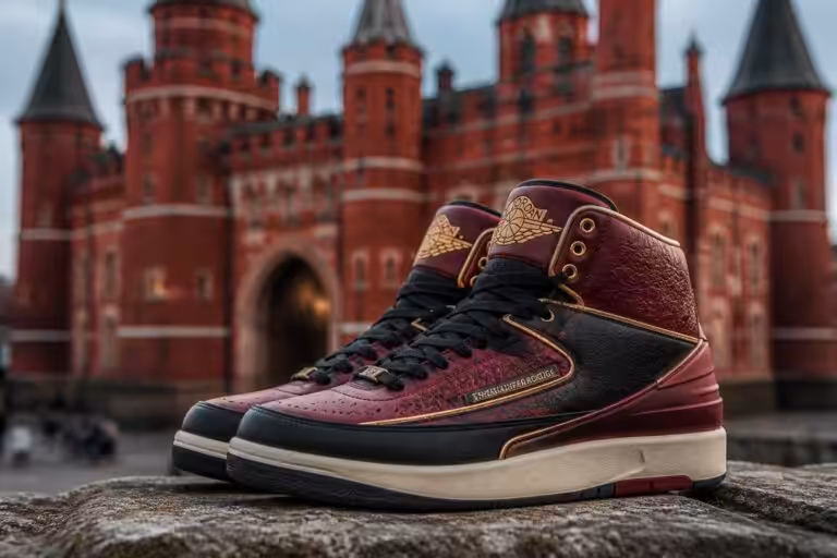 découvrez la jordan 2 maison chateau rouge, une collaboration streetwear unique qui réinvente un modèle classique avec style et originalité.