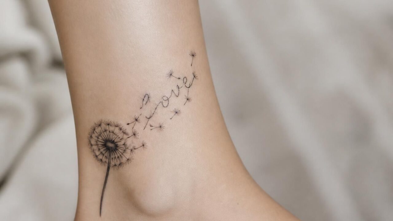 découvrez des idées délicates de tatouages pissenlit avec prénom, alliant beauté et signification originale pour un tatouage unique et personnel.