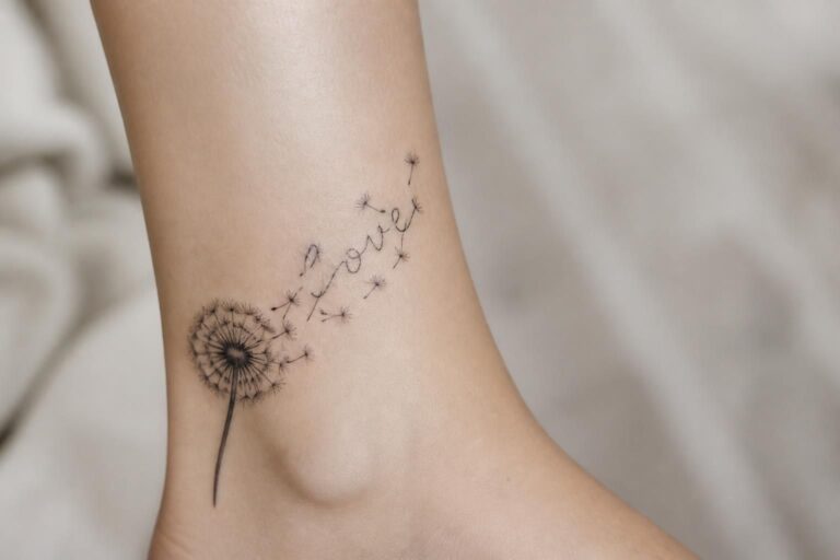 découvrez des idées délicates de tatouages pissenlit avec prénom, alliant beauté et signification originale pour un tatouage unique et personnel.