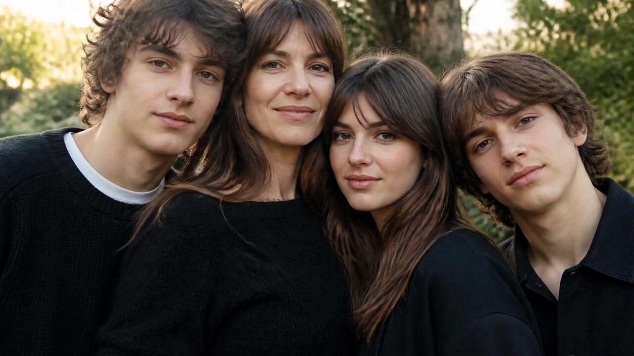 découvrez la vie familiale de charlotte gainsbourg, 55 ans, avec ses trois enfants ben, alice et jo, nés de son union avec yvan.