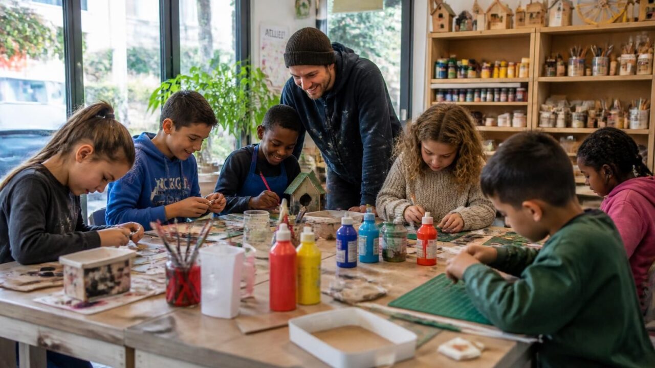 découvrez comment des enfants du quartier à cholet passent des vacances créatives en s'initiant au bricolage, alliant amusement et apprentissage pour un été enrichissant.