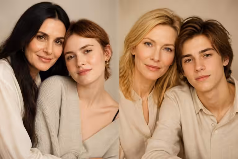 découvrez les duos emblématiques de stars et leurs enfants, comme demi moore et tallulah, ou cate blanchett et ignatius, qui captivent et fascinent le public.